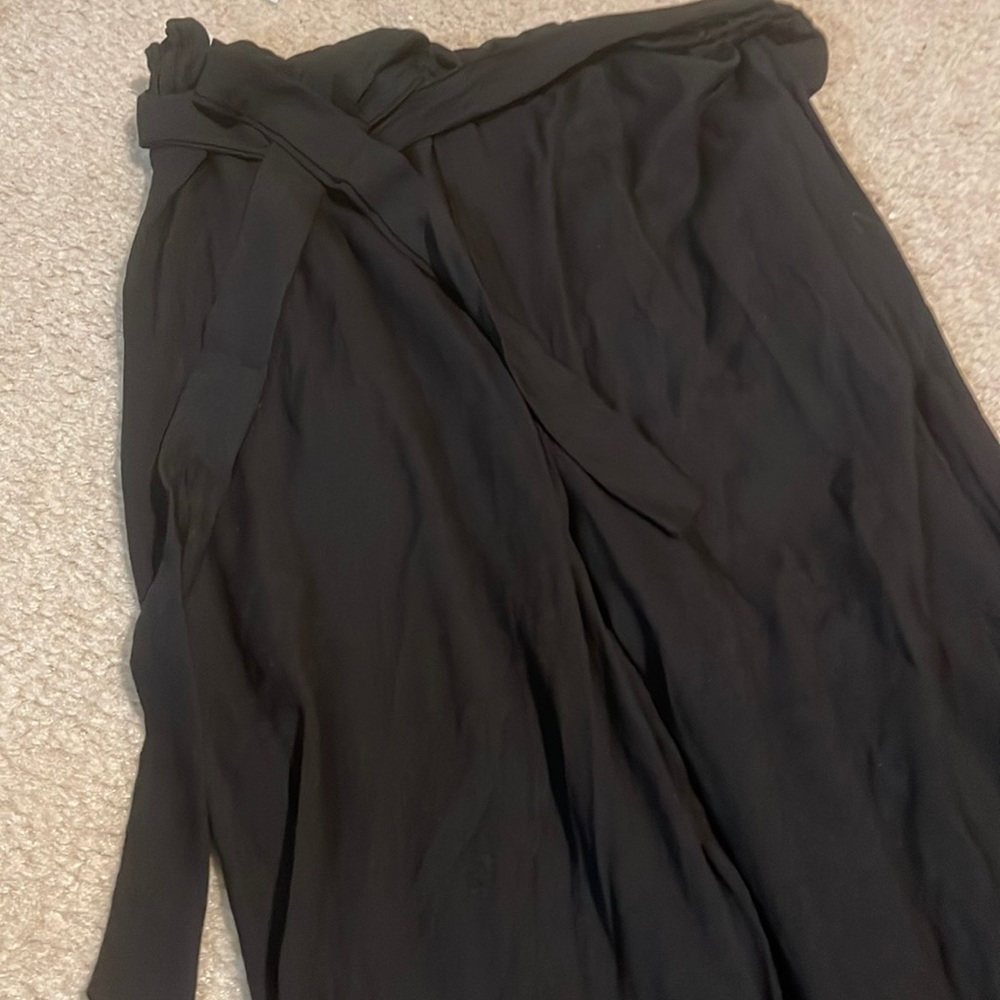 Black linen pants